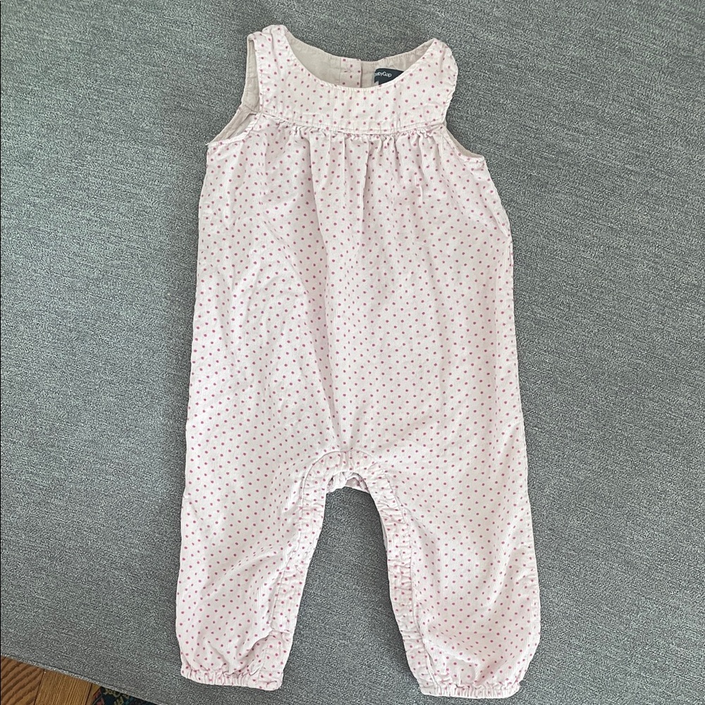 Baby Gap Pink Polka Dot Baby Romper
